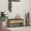 vidaXL Chodbičkov&aacute; lavice s pol&scaron;t&aacute;řem Artisanov&yacute; dub 83 x 38 x 40 cm