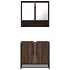 vidaXL 2d&iacute;ln&yacute; set koupelnov&eacute;ho n&aacute;bytku hněd&yacute; dub kompozitn&iacute; dřevo