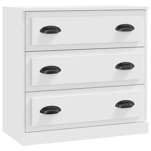 vidaXL Př&iacute;born&iacute;ky 2 ks b&iacute;l&eacute; kompozitn&iacute; dřevo