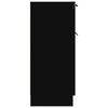 vidaXL Příborník černý 30 x 30 x 70 cm kompozitní dřevo