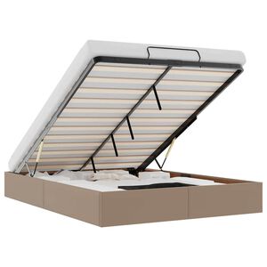 vidaXL Osmansk&yacute; r&aacute;m postele bez matrace cappuccino 140x200 cm