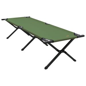 vidaXL Skl&aacute;dac&iacute; kempingov&aacute; postel Zelen&aacute; 193 x 69 x 45 cm