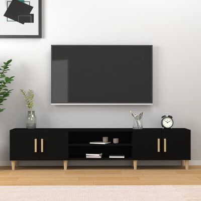 vidaXL TV skříňka černá 180 x 31,5 x 40 cm kompozitní dřevo