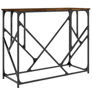 vidaXL Konzolov&yacute; stolek kouřov&yacute; dub 100 x 40 x 80 cm kompozitn&iacute; dřevo