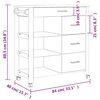 vidaXL Kuchyňsk&yacute; voz&iacute;k MONZA 84 x 40 x 88,5 cm masivn&iacute; borov&eacute; dřevo