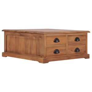 vidaXL Konferenčn&iacute; stolek 68 x 68 x 30 cm masivn&iacute; teakov&eacute; dřevo