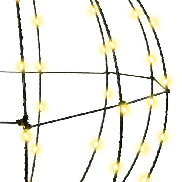 vidaXL Koule s 320 LED diodami 2 pcs Teplá bílá 50 cm kov