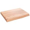 vidaXL Koupelnov&aacute; deska hněd&aacute; 40x30x(2-4) cm o&scaron;etřen&yacute; masivn&iacute; dřevo