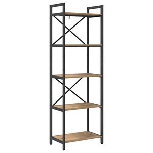 vidaXL Knihovna 5 &uacute;rovn&iacute; 56 x 34 x 171 cm Kompozitn&iacute; dřevo
