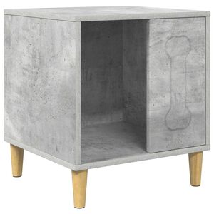 vidaXL Ps&iacute; dům Betonově &scaron;ed&aacute; 44 x 42 x 49 cm Kompozitn&iacute; dřevo