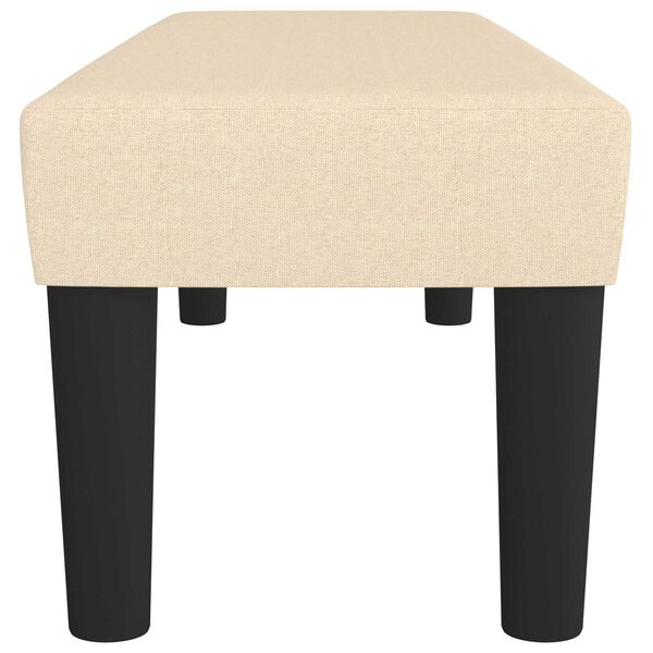 vidaXL Lavice krémová 100x30x30 cm textil