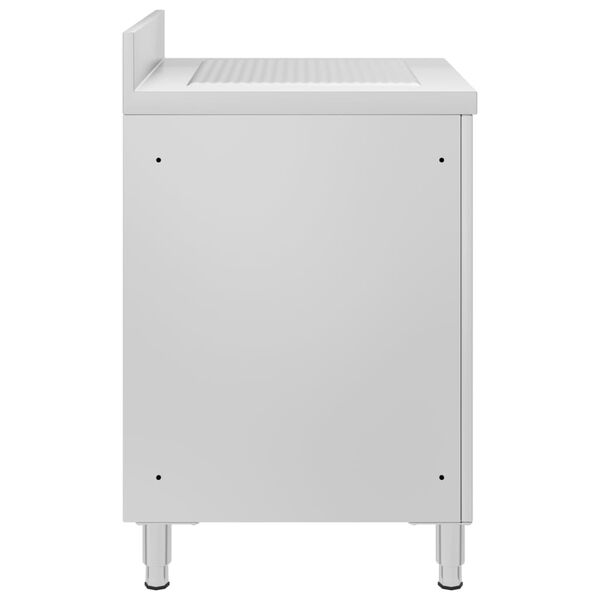 vidaXL Gastro kuchyňská skříňka s odkapávačem nerezová ocel