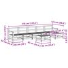 vidaXL Zahradn&iacute; lounge set 7 pcs Voskově Hněd&aacute; Masivn&iacute; borovice
