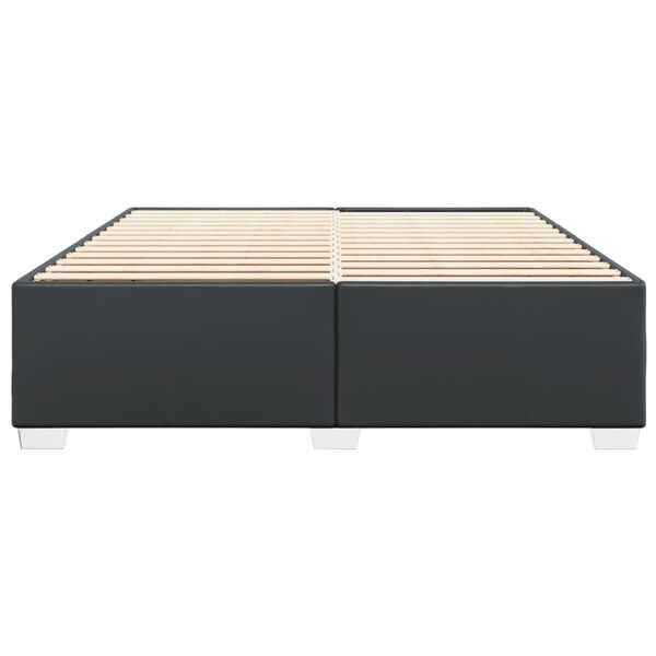 vidaXL R&aacute;m postele čern&aacute; 180 x 200 cm uměl&aacute; kůže