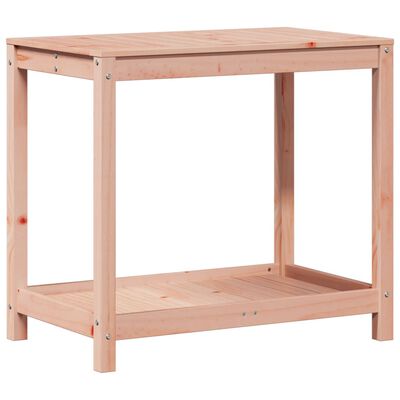 vidaXL Přesazovací stůl s policí 82,5x50x75 cm masivní dřevo douglasky