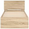vidaXL Postel bez matrace s čelem dub sonoma 90 x 190 cm