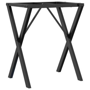 vidaXL Nohy k j&iacute;deln&iacute;mu stolu X r&aacute;m 50 x 40 x 73 cm ocel