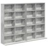 vidaXL CD skř&iacute;ň 2 ks Betonově &scaron;ed&aacute; 65 x 23,5 x 97,5 cm