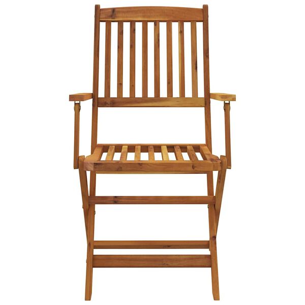 vidaXL 7d&iacute;ln&yacute; skl&aacute;dac&iacute; zahradn&iacute; j&iacute;deln&iacute; set masivn&iacute; ak&aacute;ciov&eacute; dřevo