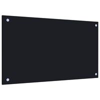 vidaXL Kuchyňský panel černý 70 x 40 cm tvrzené sklo