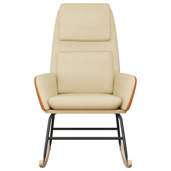 vidaXL Houpac&iacute; křeslo kr&eacute;mov&eacute; textil