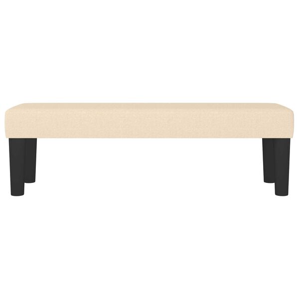 vidaXL Lavice krémová 100x30x30 cm textil