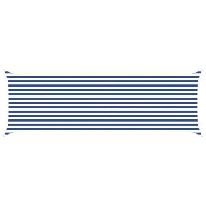 vidaXL Slunečn&iacute; plachta Modr&aacute; a b&iacute;l&aacute; 6 x 2 m 100% polyester Oxford