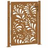 vidaXL Zahradn&iacute; br&aacute;na 100 x 150 cm odoln&aacute; ocel s vlnit&yacute;m designem