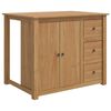 vidaXL Kuchyňsk&yacute; voz&iacute;k PANAMA 2 pcs Medov&yacute; vosk 112 x 77 x 90 cm