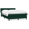 vidaXL Box spring postel s matrac&iacute; tmavě zelen&aacute; 160x220 cm samet