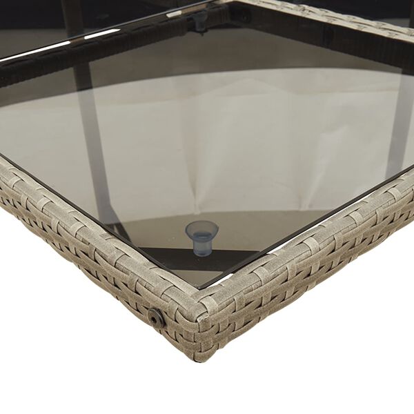 vidaXL 13d&iacute;ln&yacute; zahradn&iacute; j&iacute;deln&iacute; set s podu&scaron;kami &scaron;ed&yacute; polyratan