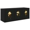vidaXL N&aacute;stěnn&aacute; TV skř&iacute;ň BREMEN 102 x 33 x 40 cm Čern&yacute; dub