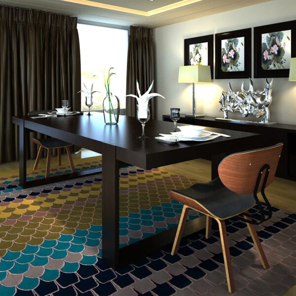 vidaXL Jídelní židle 2 ks ohýbané dřevo a umělá kůže