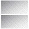 vidaXL Schodov&eacute; n&aacute;&scaron;lapy Obd&eacute;ln&iacute;kov&yacute; 2 pcs Stř&iacute;brn&aacute; 100 x 50 cm Hlin&iacute;k