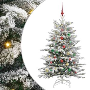 vidaXL Uměl&yacute; Skl&aacute;dac&iacute; V&aacute;nočn&iacute; Strom B&iacute;l&aacute; 150 cm PE a PVC