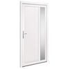 vidaXL Vchodov&eacute; dveře b&iacute;l&eacute; 108 x 208 cm PVC