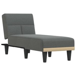 vidaXL Leno&scaron;ka tmavě &scaron;ed&aacute; textil