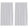 vidaXL Voile Z&aacute;clona 2 ks Světle &scaron;ed&aacute; 140 x 140 cm Polyester