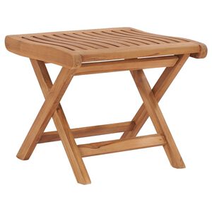 vidaXL Skl&aacute;dac&iacute; podnožka 46,5 x 49 x 41,5 cm masivn&iacute; teakov&eacute; dřevo