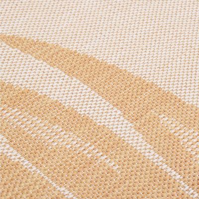 vidaXL Venkovní hladce tkaný koberec 120x170 cm vzor listí