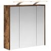 vidaXL Koupelnov&aacute; zrcadlov&aacute; skř&iacute;ň Kouřov&yacute; dub 63,5 x 16 x 62,5 cm