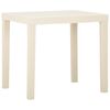 vidaXL Zahradn&iacute; stůl b&iacute;l&yacute; 79 x 65 x 72 cm plast