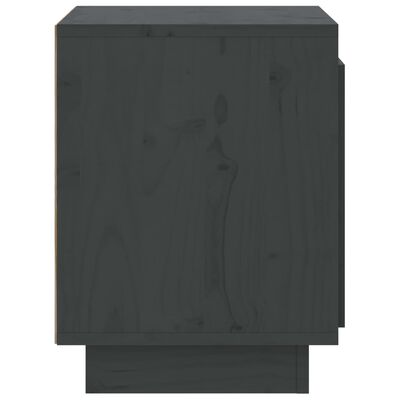 vidaXL Noční stolky 2 ks šedé 40 x 30 x 40 cm masivní borové dřevo