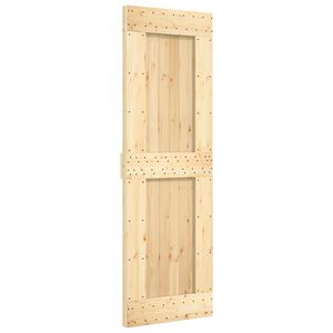 vidaXL Posuvn&eacute; dveře NARVIK Přirozen&aacute; a čern&aacute; 70 x 210 cm (213,5 cm)