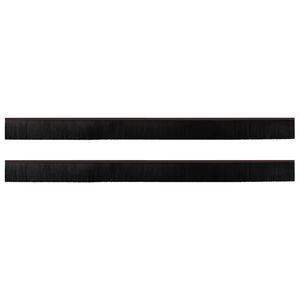 vidaXL Samolepic&iacute; &scaron;těrbiny na dveře 2 pcs Hněd&aacute; 100 cm