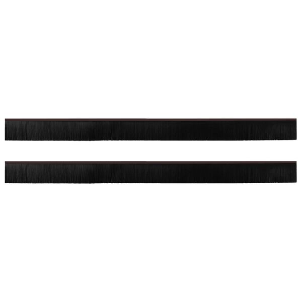 vidaXL Samolepic&iacute; &scaron;těrbiny na dveře 2 pcs Hněd&aacute; 100 cm