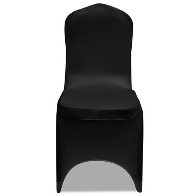 vidaXL Strečové potahy na židle 4 ks černé
