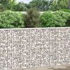 vidaXL Gabionov&yacute; vyv&yacute;&scaron;en&yacute; z&aacute;hon trap&eacute;z pozinkovan&aacute; ocel 100x20x100 cm