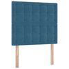 vidaXL Postel s &uacute;ložn&yacute;m prostorem a matrac&iacute; Tmavě modr&aacute; 90 x 200 cm