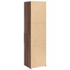 vidaXL Skř&iacute;ň highboard hněd&yacute; dub 50 x 42,5 x 185 cm kompozitn&iacute; dřevo